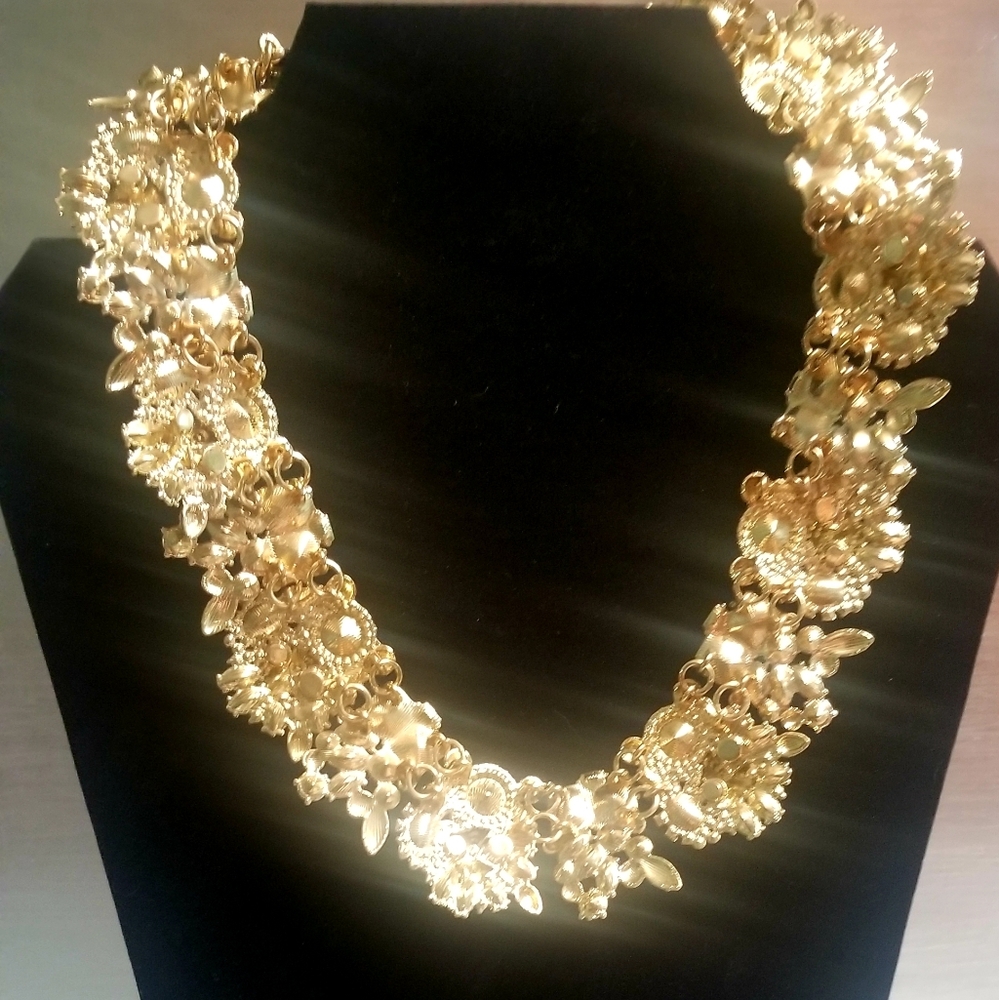 Multi Color Rhinestone Statement W/Geometric Shap… - image 6